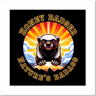 HONEY BADGER NATURE'S BADASS Posters and Art